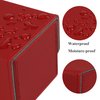 AEGIS GUARDIAN Card Deck Box for MTG, Commander Deck Box Hold 120+ Sleeved Cards, Leather Strong Magnet Card Deck Case Holder for Magic Cards TCG CCG, Red and Greay Ineer