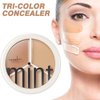 Tri-Color Concealer Make Up Concealer Foundation for Dark Skin Cover Spots Acne Marks Full Coverage Concealer Highlight Contours Waterproof Long Lasting Concealer Palette