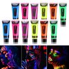 WENJLYJ 12 PCS Glow Body Paint Set,Glow in Dark Face Glitter Paint Body Glow Powder Neon Party Supplies Facial Highlighter Kits for Adults&Kids,Body Makeup