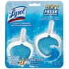 Lysol Automatic In-The-Bowl Toilet Cleaner, Cleans and Freshens Toilet Bowl, Atlantic Fresh Scent, 2 Count (Pack of 1)