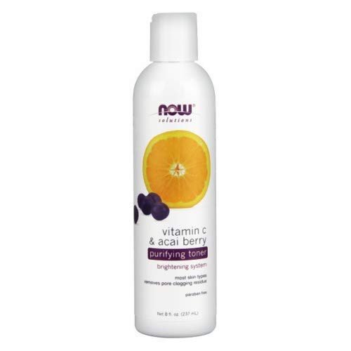 Now Foods Vitamin C & Acai Berry Purifying Toner - 8 fl. oz. 4 Pack