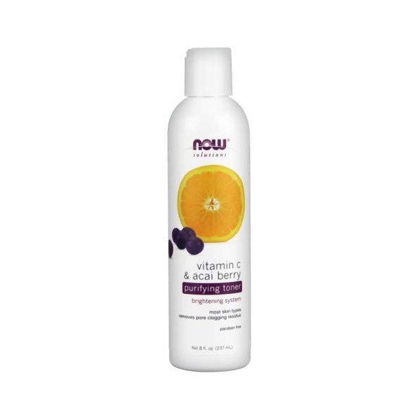 Now Foods Vitamin C & Acai Berry Purifying Toner - 8 fl. oz. 4 Pack