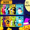 36 Sheets Halloween Stickers for Kids, Make Your Own Halloween Stickers, Halloween Crafts for Kids, Halloween Party Favors Games Stickers, Trick or Treat Halloween Party Supplies
