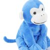 WEIGEDU Ape Monkey Stuffed Animal Plush Toys, Stuffed Monkey Blue, Soft Cute Monkey Toy for Toddlers Child Kids Babies Birthday Gift, 7.9" Blue