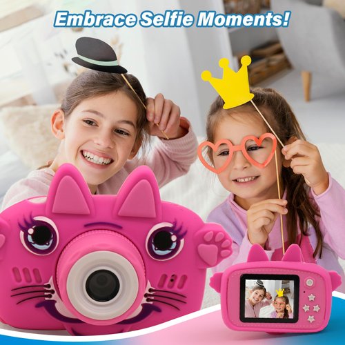 GKidz Kids Camera for Boys & Girls Toy Camera Age 3-12 Years Old Young Photographers with 64GB SD Card, Hanging Belt & Durable Silicone Case Ideal Gift for Kids | Camera for Kids | Toddler Camera