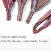 Andy's Orchids 3Pcs Wide Head Wrap, Boho Headband, Turban Hair Scarf, Elastic Hair Bands, Striped Fabric Cotton Hairbands