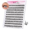 Wispy Lash Clusters DIY Natural Cluster Eyelash Extensions C Curl Individual Lashes 10-12mm Short Eyelash Clusters Manga Cluster Lashes 120pcs Lashes Clusters