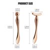 2PCS Metal Eye Cream Applicator Wand Stick, Massager Skin Care Tools, Face Roller Massager Tool,Eye Massage Wand Stick Girls Women Facial Massager for Reducing Puffiness Wrinkle