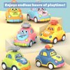 KidCruisers Smart Self-Driving Cars for Kids | Push Top Cars for 2 3 4 5 Year Old Boys | Press and Go Car Toys | Play Vehicle for 6-9-12-18 Months, 1st Birthday Gifts (6 Pack)