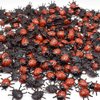 TOYANDONA 25 Pieces Mini Ladybug Figurine Realistic Fake Ladybug Toy Garden Decoration Halloween Prank Props Party Favors for Kids