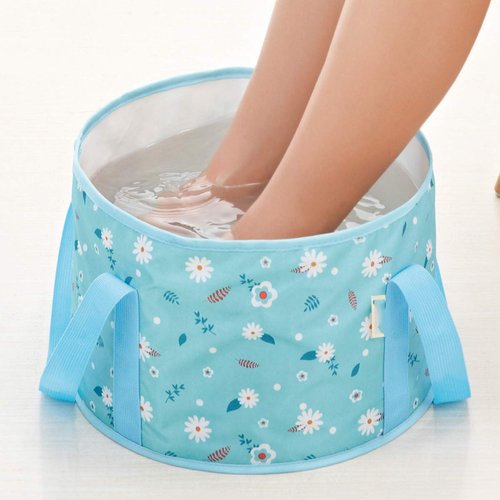 Collapsible Foot Bath Basin Foot Soaker for Travel Portable Foot Bath Tub Home Foot Spa Travel Water Bucket for Foot Soaking, Washing Vegetable and Fruit, Outdoor, Camping