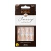 KISS Classy Nails Premium, Press-On Nails, Nail glue included, Gleamin', White, Medium Size, Almond Shape, Includes 30 Nails, 2G Glue, 1 Manicure Stick, 1 Mini File