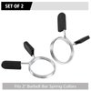 EastyGold Barbell Spring Clip Dumbbell Circlip Collars Olympic Barbell Weight Bars Weightlifting Clamps Clips 2 Inches Lock Buckle for Fitness Exercise Strength Training Gym Accessory 1 Pair