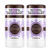 Lavanila Vanilla Lavender Aluminum Free Deodorant 2-Pack - The Healthy Deodorant for Men and Women, Solid Stick (2 Ounce Each), Vegan