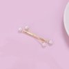 2PCS Gold Metal X Shaped Hair Pins Decorative Fancy Hair Clips Bridal Pearl Hair Barrettes Wedding Side Clips Hair Accessories for Women Lady