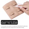 Pretty memory Lash Mannequin Head with 2 Pairs of Removable Lash Practice Eyelids, Realistic Eyelash Mannequin Head, Soft-Touch Lash Extension Supplies Lash Tech Supplies for Practice