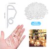SelfTek 120 Pcs Christmas Light Clips Light Hooks, Gutter Clips Hooks for Hanging Outdoor Lights, Christmas Light Hanger Clips Weatherproof Holiday Lights Clips for Festival Decoration