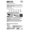 Hy-Ko Products MM-32N Self Adhesive Vinyl Die Cut Numbers, 2" High, Prism Silver, 28 Count