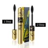 2PCS 4D Black Waterproof Silk Fiber Mascara -5X Longer, Fuller, Black and Bolder- Achieve Mesmerizing Lashes