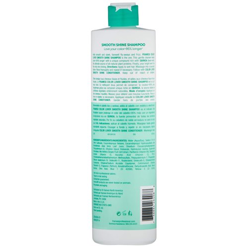 FRAMESI Smooth Shine Sulfate Free Shampoo for Color Treated Hair, 16.9 Fl Oz