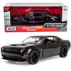 All Star Toys 2018 Dodge Challenger SRT Hellcat Widebody Black with Red Interior 1/24 Diecast Model Motormax 79350 Exclusive Edition