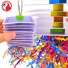 Bonka Bird Toys 1472 Small Poker Shred Bird Toy Parrot cage Craft Cockatiel Parakeet Forage Shred Budgie Accessories Assorted chew Supplies