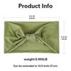 GILI 6 Pack Wide Headbands for Women Non Slip Soft Elastic Hair Bands Yoga Running Sports Workout Gym Head Wraps, Knotted Cotton Cloth African Turbans Bandana (with 6 Pcs Hair Ties)
