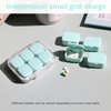 Pill Organizer SOFISO 4/6 Grid Free Assembly Travel Medicine Organizer 10 Day Pill Organizer Portable Pill Box Waterproof Pill Case Daily Medication Carry Case for Vitamins, Fish Oils, Supplements