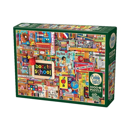 Cobble Hill 1000 Piece Puzzle - Back to School - Sample Poster Included