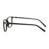 OCCI CHIARI Reading Glasses Men's Rectangle Reader Durable Spring Hinge (Bright Black, 1.00)