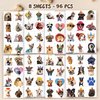 96PCS Dog Individually Wrapped Tattoos, Dog Temporary Tattoos, Dog Birthday Decoration Party Supplies, Dog Party Favor, Gifts Rewards for Boys Girls