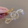 Gold Music Note Hair Clip, Metal Claw Clips for Women Girls Musical Score Hair Design Hair Accessories Strong Hold Jaw Clips for Thick Hair