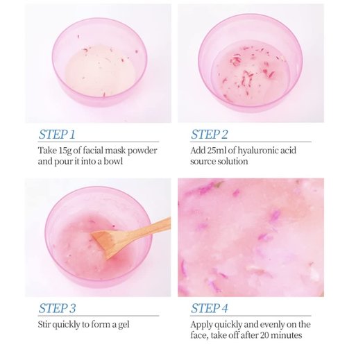 2pk Jelly Face Mask - Luxury DIY Spa Face Mask (Rose + Nicotinamide)