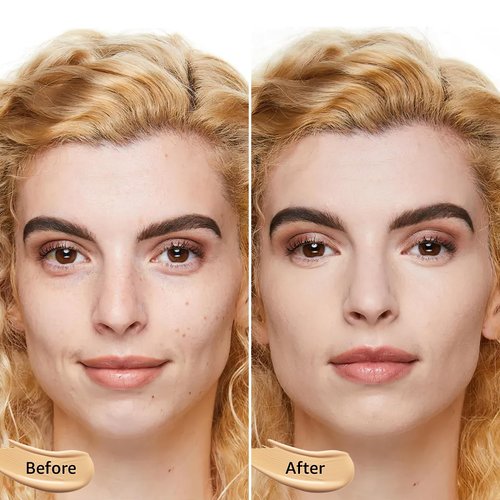 Mushroom Head Air Cushion CC Cream Strong Concealer, Moisturizing BB Cream Makeup Base Primer Even Skin Tone for All Skin Types, Face Makeup Cushion Foundation Long Lasting (Ivory)