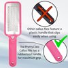 PrettyClaw | Foot File Callus Remover for Feet Care Pedicure Professional Foot File Filing Rasp Scrubber Tool Removes Dead Skin Salon and Spa Quality Pink