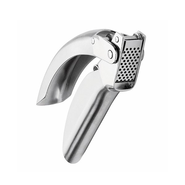 Kuhn Rikon Epicurean Garlic Press, Stainless Steel, 6.5 x 1 x 1.5 inches, Silver