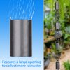 Rain Chains Pacific- Diamond Spiral Link Rain Chain – 8.5 ft- Aluminum Black Powder-Coated – Top Notch Quality Rain Chains for Gutters