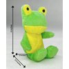 Glory To Dog TinyToy Green Frog Plush Dog Toy for Puppies and Small Dogs