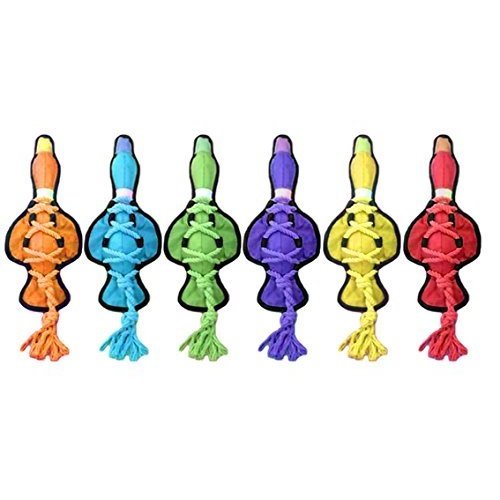 Multipet Cross-Ropes Duck Tough Dog Toy, 11.5 in (2 Pack)