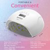 NAILGIRLS UV LED Nail Lamp, 150W Fast Curing UV Light for Gel Nail, Professional UV Nail Lamp 4 Timer Setting with Automatic Sensor, Nail Dryer with 36pcs Lamp Beads for Home, Salon, White