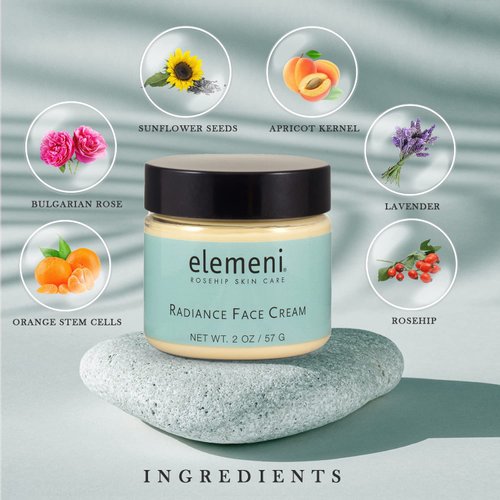 Max Green Alchemy elemeni Anti Aging Radiance Face Cream - Collagen Face Moisturizer Cream for Men and Women | Day and Night Cream Reduces Wrinkles and Improves Brightness | 2 OZ / 57 Gram
