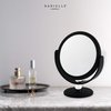 Danielle Creations Soft Touch Black Round Vanity Mirror, 10X Magnification