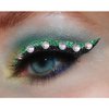 Uranian Eyeliner Stickers Glitter Eyeliner Stickers with Rhinestones Instant Adhesive Eye Line Strip Reusable Eyeshadow Stickers Colorful Eyelid Tape for Party Eye Makeup Tool for Women (Green)