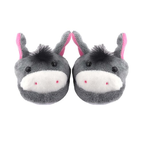 AugFrog 1 Pair Doll Shoes Suitable for 18 Inch Dolls, Cute Fashion Doll Accessories, Doll Slippers with Cartoon Animal Appearance Design, Birthday Gift for Children - Donkey