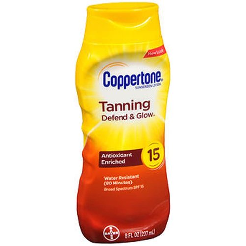 Coppertone Tanning Lotion SPF 15 8 oz (Pack of 2)