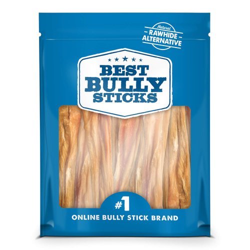 Best Bully Sticks 5-6 Inch 100% Natural Beef Bladder Sticks Dog Treats (30 Pack) - Single-Ingredient Dental Health Dog Chews - Safe Alternative to Rawhide