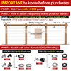 Muzata 100PCS Stainless Steel T316 Protective Sleeves Cable Railing Kit Hardware Cable Railing Protector Sleeve for 1/8" Wire Rope Wood Posts CR13
