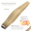 Lacer Best Tape in Hair Extensions Human Hair 14 Inch Color Chocolate Brown to Light Golden Brown Silky Straight Double Sided Seamless Skin Weft Hair Extensions Tape in for Woman 50g 20pcs