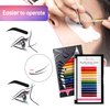 Beauty7 Colored Lash Extensions Rainbow Lashes Easy Fan 12 Colors Lashes Self Fanning Ombre Lash Extensions D+ Curl 0.05mm thickness 15mm Dramatic Eyelashes Extension