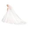 BARWA Wedding Set White Wedding Dress with Veil and Formal Suit Outfit for Boy & Girl Dolls
